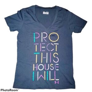 Under Armour V-Neck Crop Sleeve Tee 389